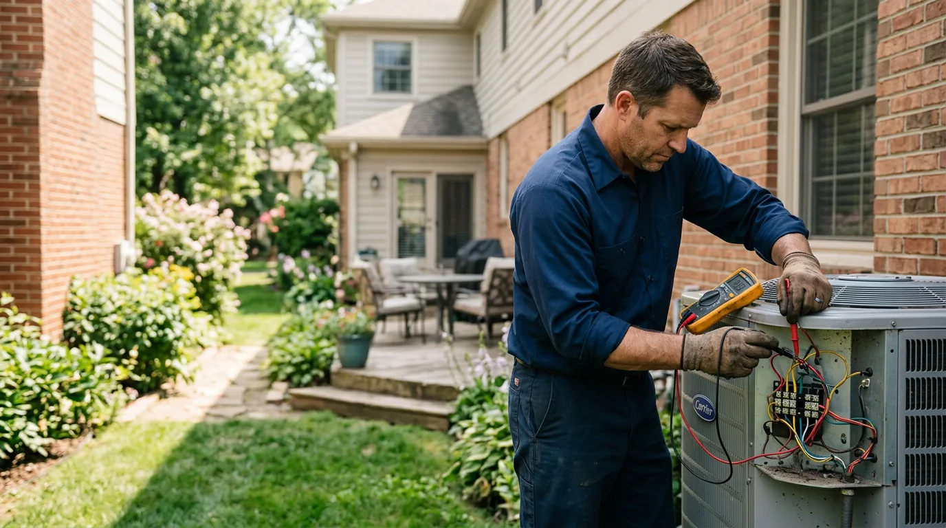HVAC technician working near El Dorado, AR